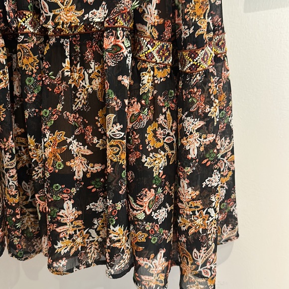 Zara beaded sheer floral maxi dress open back - Picture 6 of 6